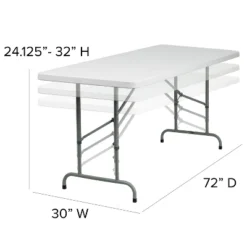 Flash Furniture 6-Foot Height Adjustable Granite White Plastic Folding Table -Flash Furniture Shop GUEST ad82a603 a0c5 4a80 b91c 397c7dec627b
