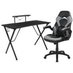 Flash Furniture Gaming Desk And Racing Chair Set With Cup Holder, Headphone Hook, And Monitor/Smartphone Stand -Flash Furniture Shop GUEST ae2e9b8b 9a7b 483b bd71 c390b00712b7