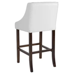 Flash Furniture Carmel Series 30" High Transitional Tufted Walnut Barstool With Accent Nail Trim -Flash Furniture Shop GUEST ae636ede da65 4f0f 8368 0668e77e71ee