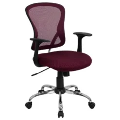 Flash Furniture Mid-Back Mesh Swivel Task Office Chair With Chrome Base And Arms -Flash Furniture Shop GUEST ae80d5d0 3e16 4ed2 bdf5 6fa442b28fc9