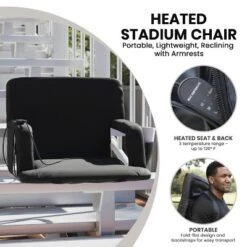 Flash Furniture Extra Wide Foldable Reclining Heated Stadium Chair With Backpack Straps - Black 27 Flash Furniture Extra Wide Foldable Reclining Heated Stadium Chair With Backpack Straps - Black -Flash Furniture Shop GUEST ae85ff23 5076 4227 8de6 c24f0b036eaa
