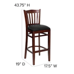 Flash Furniture Vertical Slat Back Wooden Restaurant Barstool -Flash Furniture Shop GUEST aec84f7c 5d08 4145 83bf 23e273e6b004