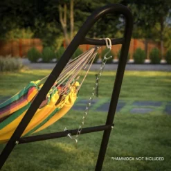 Flash Furniture All-Weather Heavy Duty Steel Hammock Stand For Hammocks 9-14 Feet Long - Black -Flash Furniture Shop GUEST af28e074 b3be 43bc b747 1463f87a1111