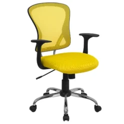 Flash Furniture Mid-Back Mesh Swivel Task Office Chair With Chrome Base And Arms -Flash Furniture Shop GUEST af72212f 455f 436e 9164 e13b44c86528