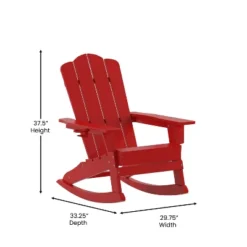 Flash Furniture Newport HDPE Adirondack Chair With Cup Holder And Pull Out Ottoman, All-Weather HDPE Indoor/Outdoor Chair -Flash Furniture Shop GUEST afaaf252 169d 4abe be7a 5d9afec124ad