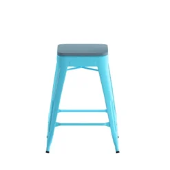 Flash Furniture Cierra Set Of 4 Commercial Grade 24" High Backless Metal Indoor Counter Height Stools With All-Weather Poly Resin Seats -Flash Furniture Shop GUEST afbeebab 22e0 412c a564 dd4312d99594
