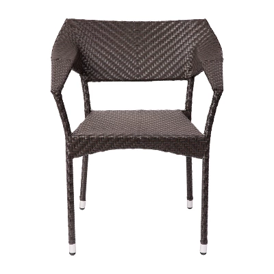 Flash Furniture Jace Set Of 2 Commercial Grade Stacking Patio Chairs, All Weather PE Rattan Wicker Patio Dining Chairs 10 Flash Furniture Jace Set Of 2 Commercial Grade Stacking Patio Chairs, All Weather PE Rattan Wicker Patio Dining Chairs - Image 10