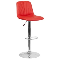 Flash Furniture Contemporary Vinyl Adjustable Height Barstool With Embellished Stitch Design And Chrome Base -Flash Furniture Shop GUEST b118b142 452d 4ee2 b92f 70b941568f7b