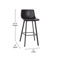 Flash Furniture Caleb Modern Armless 30 Inch Bar Height Commercial Grade Barstools With Footrests And Matte Iron Frames, Set Of 2 19 Flash Furniture Caleb Modern Armless 30 Inch Bar Height Commercial Grade Barstools With Footrests And Matte Iron Frames, Set Of 2 -Flash Furniture Shop GUEST b1195594 f4f9 4d09 8321 2a2d4f880473