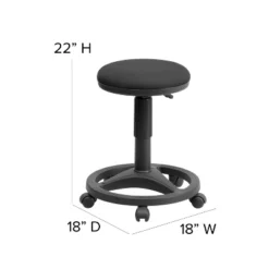 Flash Furniture Black Ergonomic Stool With Foot Ring -Flash Furniture Shop GUEST b121840c c4d5 448e 9099 f2d6a1e30b43