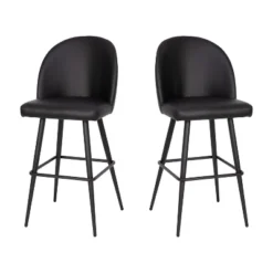 Flash Furniture Lyla Commercial Grade Modern Armless Barstools With Contoured Backrest, Steel Frame And Integrated Footrest - Set Of 2 -Flash Furniture Shop GUEST b1264c90 4f0e 45b1 8f39 85cf82c1fa90
