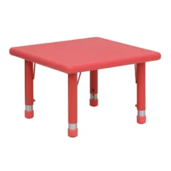 Flash Furniture 24" Square Plastic Height Adjustable Activity Table -Flash Furniture Shop GUEST b21074ac b323 40e1 8336 f944973aa713