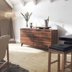 Flash Furniture 60" Buffet Cabinet With 4 Soft Close Doors And Adjustable Shelves - Dark Walnut -Flash Furniture Shop GUEST b23e3706 5be7 4d0a b88c 610410c16218