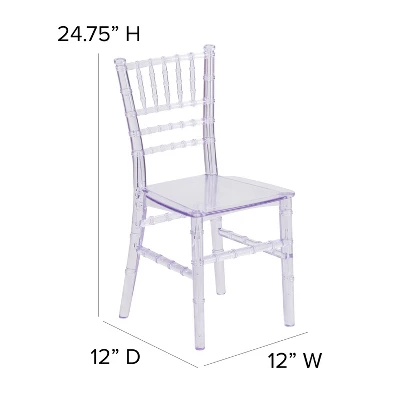 Flash Furniture Child’s Resin Party And Event Chiavari Chair For Commercial & Residential Use 3 Flash Furniture Child’s Resin Party And Event Chiavari Chair For Commercial & Residential Use - Image 3