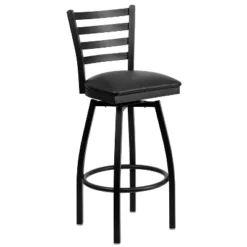 Flash Furniture Black Ladder Back Swivel Metal Barstool -Flash Furniture Shop GUEST b3875561 e0dc 4da3 abee f9ffa8cb5e06