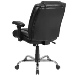 Flash Furniture HERCULES Series Big & Tall 400 Lb. Rated Black LeatherSoft Ergonomic Task Office Chair With Chrome Base And Adjustable Arms -Flash Furniture Shop GUEST b438ddbf 3ff2 4af5 afe0 96285c1d2140