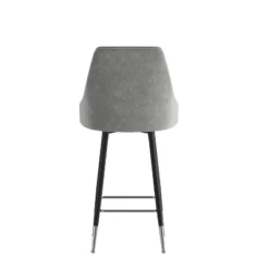 Flash Furniture Commercial Gray LeatherSoft Counter Height Stools With Chrome Accents - 2 Pack -Flash Furniture Shop GUEST b4df80db d74e 432d 9bb6 18bc7265a5bb