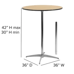 Flash Furniture 36'' Round Wood Cocktail Table With 30'' And 42'' Columns -Flash Furniture Shop GUEST b57e3ca9 04fa 4037 83b1 c94079c94548