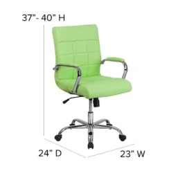 Flash Furniture Mid-Back Vinyl Executive Swivel Office Chair With Chrome Base And Arms -Flash Furniture Shop GUEST b58201e6 19ed 4bcf a0e3 c0e78fdbbdc4