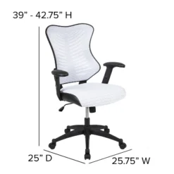 Flash Furniture High Back Designer Mesh Executive Swivel Ergonomic Office Chair With Adjustable Arms -Flash Furniture Shop GUEST b5dcd503 117c 4452 be29 5975f8e2f5c2