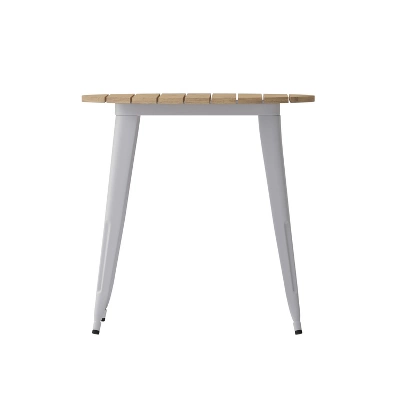 Flash Furniture Declan Commercial Grade Indoor/Outdoor Dining Table, 30" Round All Weather Poly Resin Top With Steel Base 7 Flash Furniture Declan Commercial Grade Indoor/Outdoor Dining Table, 30" Round All Weather Poly Resin Top With Steel Base - Image 7