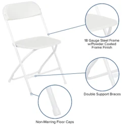 Flash Furniture Hercules™ Series Plastic Folding Chair - 4 Pack 650LB Weight Capacity -Flash Furniture Shop GUEST b6c14e0f 7a3b 40f5 a3f2 447b0f6b5cbf