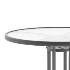 Flash Furniture Bellamy 31.5'' Silver Round Tempered Glass Metal Table -Flash Furniture Shop GUEST b7082b87 beb2 47cb a0a3 7608cb6b614c
