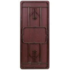 Flash Furniture 6-Foot Mahogany Melamine Laminate Folding Banquet Table -Flash Furniture Shop GUEST b7bd4e17 e120 488f 8fd5 3105b5555131