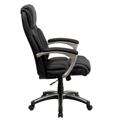 Flash Furniture Hansel High Back Folding Black LeatherSoft Executive Swivel Office Chair With Arms 7 Flash Furniture Hansel High Back Folding Black LeatherSoft Executive Swivel Office Chair With Arms - Image 7