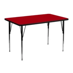 Flash Furniture 30''W X 48''L Rectangular Thermal Laminate Activity Table - Standard Height Adjustable Legs -Flash Furniture Shop GUEST b8130225 4300 4d42 8328 eac43f3530fd
