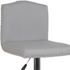 Flash Furniture Bellagio Contemporary Adjustable Height Crown Back Barstool With Accent Nail Trim -Flash Furniture Shop GUEST b8867364 7cca 4081 9ee9 f394a69d4441