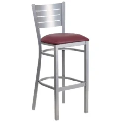 Flash Furniture Silver Slat Back Metal Restaurant Barstool -Flash Furniture Shop GUEST b88fcb93 4e57 4efa b6b4 fd04de3e0165