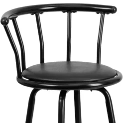 Flash Furniture Crown Back Black Metal Barstool With Black Vinyl Swivel Seat -Flash Furniture Shop GUEST b8a419f9 8974 48b5 a166 2c529421ebb7
