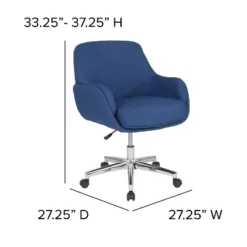 Flash Furniture Rochelle Home And Office Upholstered Mid-Back Molded Frame Office Chair -Flash Furniture Shop GUEST b8fbd33c d2ff 494f b471 d877f3fcefdd