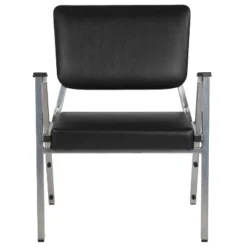 Flash Furniture HERCULES Series 1000 Lb. Rated Black Antimicrobial Vinyl Bariatric Medical Reception Arm Chair With 3/4 Panel Back -Flash Furniture Shop GUEST b91e659b 234c 40db 8972 bb3924536443