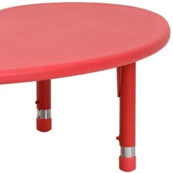 Flash Furniture 35"W X 65"L Half-Moon Plastic Height Adjustable Activity Table -Flash Furniture Shop GUEST ba789946 f197 4a74 8ad9 a6f2fff957ec