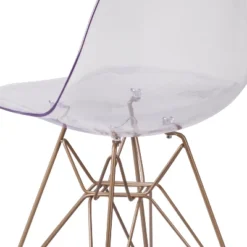 Flash Furniture Elon Series Ghost Chair With Gold Metal Base -Flash Furniture Shop GUEST baa62b36 384f 4736 9caf 7f39cbc352a8
