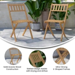 Flash Furniture Indoor/Outdoor Solid Acacia Wood Folding Bistro Chairs In Natural - Set Of 2 14 Flash Furniture Indoor/Outdoor Solid Acacia Wood Folding Bistro Chairs In Natural - Set Of 2 -Flash Furniture Shop GUEST bb71af7f f508 4593 85b0 cf04c52423ea
