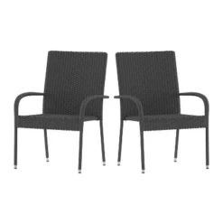 Flash Furniture Maxim Indoor/Outdoor Wicker Dining Chairs With Fade & Weather-Resistant Steel Frames For Patio And Deck 25 Flash Furniture Maxim Indoor/Outdoor Wicker Dining Chairs With Fade & Weather-Resistant Steel Frames For Patio And Deck -Flash Furniture Shop GUEST bcb9f145 2121 4e5e 84c2 6492c9091b23