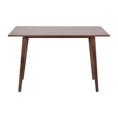 Flash Furniture Hatfield 47 Inch Mid-Century Modern Wood Dining Table, Wood Kitchen Table, Dark Walnut 7 Flash Furniture Hatfield 47 Inch Mid-Century Modern Wood Dining Table, Wood Kitchen Table, Dark Walnut - Image 7