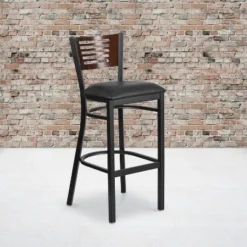 Flash Furniture Black Decorative Slat Back Metal Restaurant Barstool -Flash Furniture Shop GUEST bdaf968f 3e7f 44ad a169 135eb7a35d06