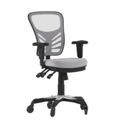 Flash Furniture Nicholas Mid-Back Multifunction Executive Swivel Ergonomic Office Chair With Adjustable Arms And Transparent Roller Wheels -Flash Furniture Shop GUEST bdf3508d 0888 468d a0b8 0fb21c76d752