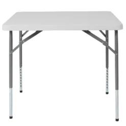 Flash Furniture 2.79-Foot Square Height Adjustable Granite White Plastic Folding Table -Flash Furniture Shop GUEST be00ecb6 1cfe 4557 af2a 627f5d4fb22b