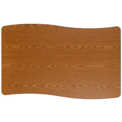 Flash Furniture 28"W X 47.5"L Rectangle Wave Flexible Collaborative Thermal Laminate Activity Table - Height Adjustable Short Legs -Flash Furniture Shop GUEST be222eb6 3ae1 4ea6 a8d7 71464eeb9459
