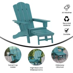 Flash Furniture Newport HDPE Adirondack Chair With Cup Holder And Pull Out Ottoman, All-Weather HDPE Indoor/Outdoor Lounge Chair 17 Flash Furniture Newport HDPE Adirondack Chair With Cup Holder And Pull Out Ottoman, All-Weather HDPE Indoor/Outdoor Lounge Chair -Flash Furniture Shop GUEST bebfb84b aef3 4fe2 a3d3 9ab2523df37c