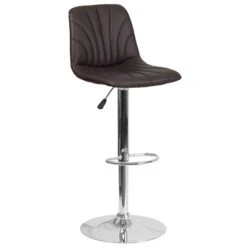 Flash Furniture Contemporary Vinyl Adjustable Height Barstool With Embellished Stitch Design And Chrome Base -Flash Furniture Shop GUEST beeeab59 b1c5 42cd 96ae 726ea42f5b25