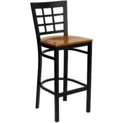Flash Furniture Black Window Back Metal Restaurant Barstool -Flash Furniture Shop GUEST bf95a008 11ab 4610 8abe d2b3e54f9a94