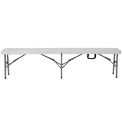 Flash Furniture 11''W X 72"L Bi-Fold Granite White Folding Bench With Carrying Handle -Flash Furniture Shop GUEST c0edc824 eafb 485b ac44 82529908a951