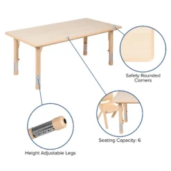 Flash Furniture 23.625"W X 47.25"L Rectangular Plastic Height Adjustable Activity Table Set With 4 Chairs 15 Flash Furniture 23.625"W X 47.25"L Rectangular Plastic Height Adjustable Activity Table Set With 4 Chairs -Flash Furniture Shop GUEST c11eeaad ed1f 4f3e 88de 5efe2bf35b1e