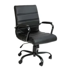 Flash Furniture Mid-Back Executive Swivel Office Chair With Metal Frame And Arms 34 Flash Furniture Mid-Back Executive Swivel Office Chair With Metal Frame And Arms -Flash Furniture Shop GUEST c13be387 a530 44d1 b6a4 f268d3fba4cb
